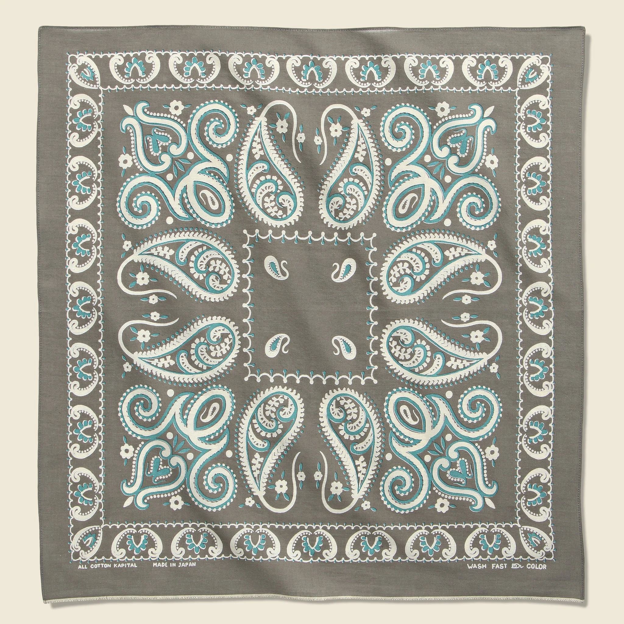 Sammy Paisley Bandana - Khaki - 1