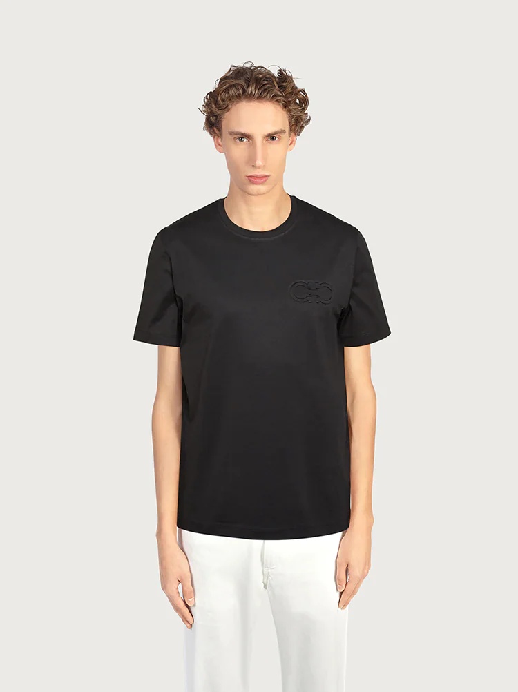 T-SHIRT WITH GANCINI - 2