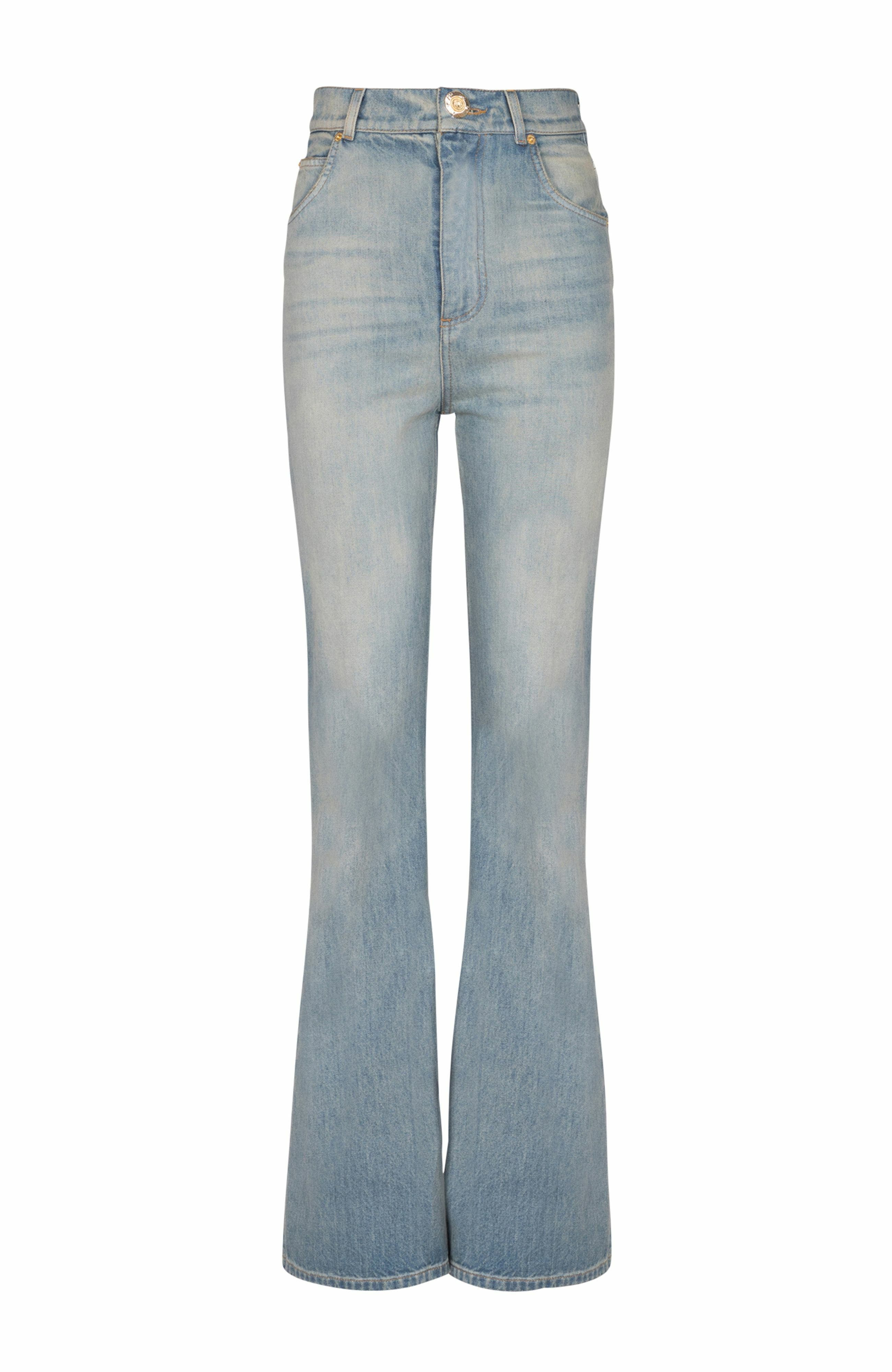 Balmain Flared-fit denim jeans in Blue at Nordstrom - 5