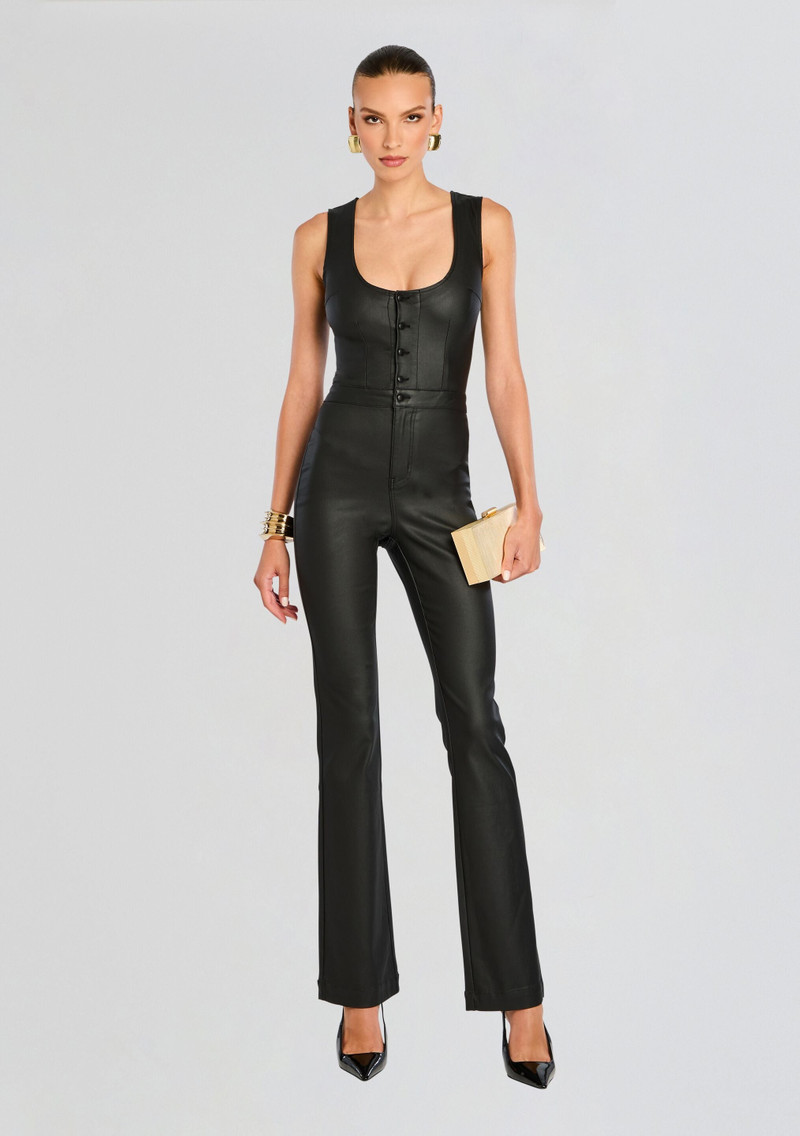 MCKINNON COATED DENIM JUMPSUIT 1
