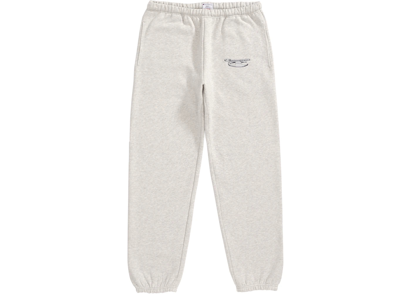 Supreme Champion 3D Metallic Sweatpant Ash Grey - 1