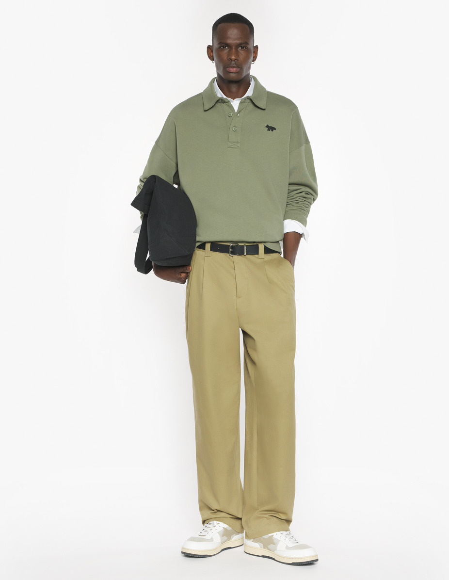 PROFILE FOX OVERSIZE POLO SWEATSHIRT - 2