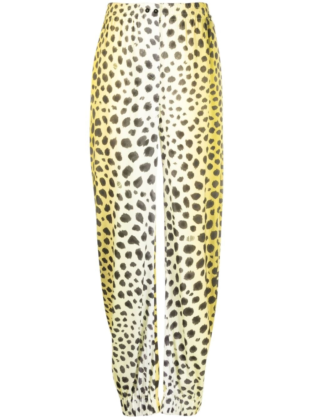 Jagger cheetah-print tapered trousers - 1