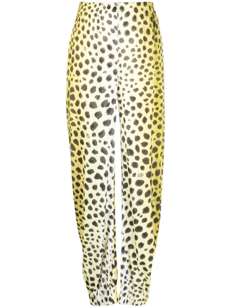 Jagger cheetah-print tapered trousers 1