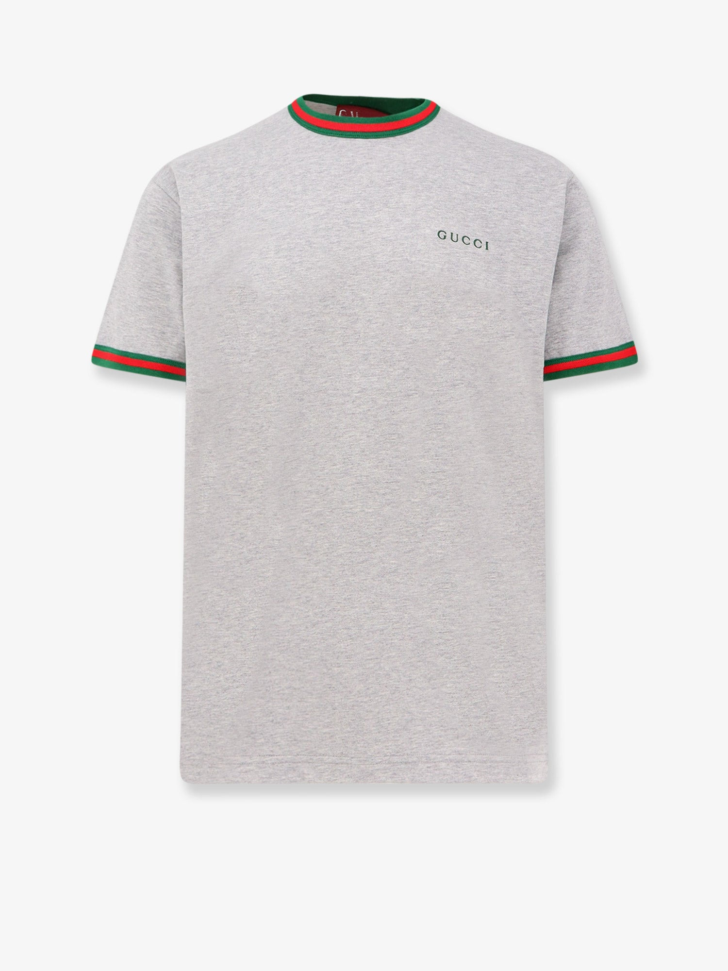 Gucci Cotton T-Shirt With Web Detail - 1