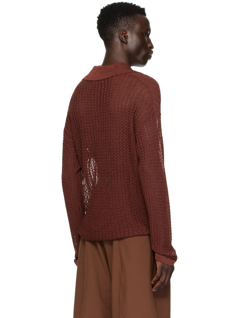 Burgundy Lace Polo 3