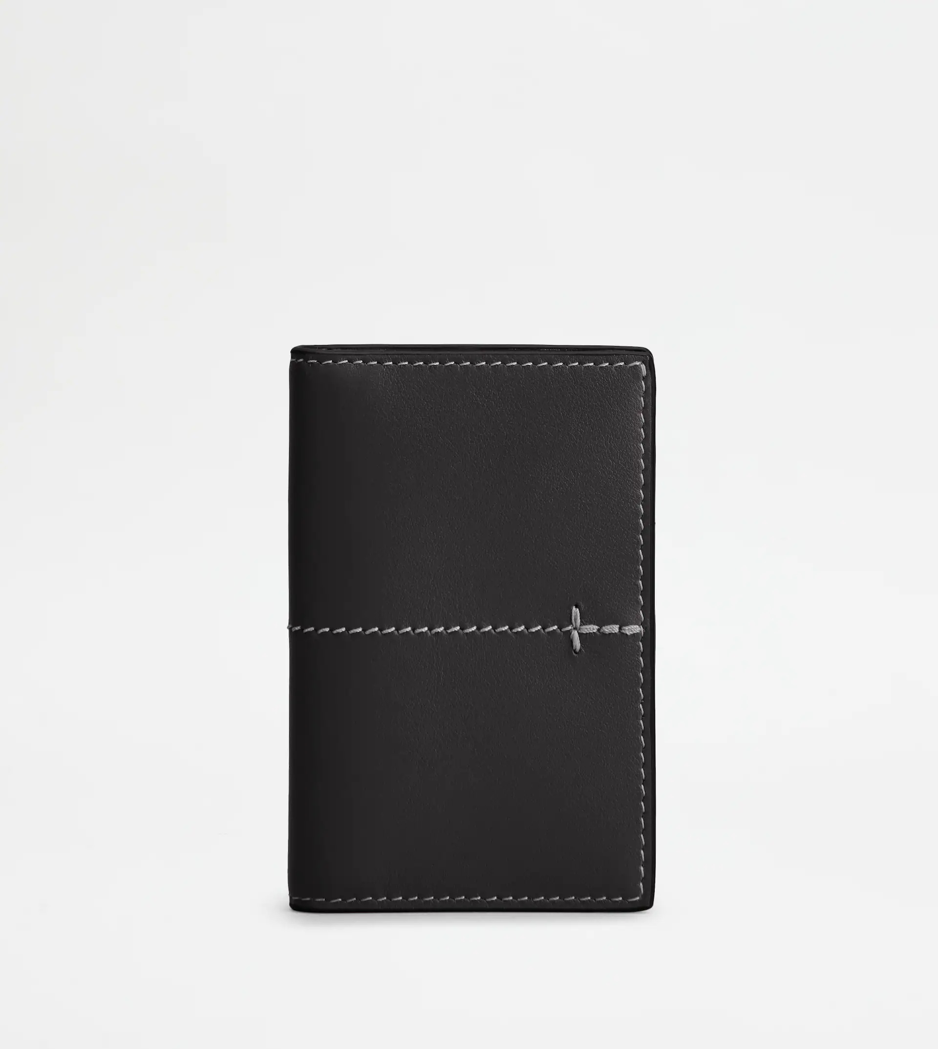 CREDIT CARD HOLDER IN LEATHER - BLACK - 1