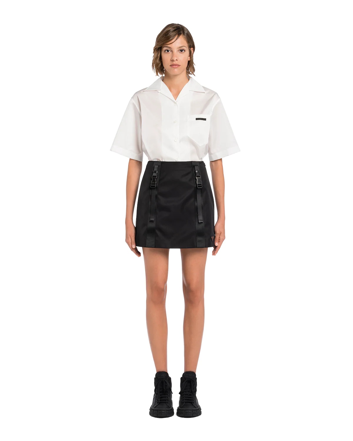 Re-Nylon Gabardine miniskirt - 2