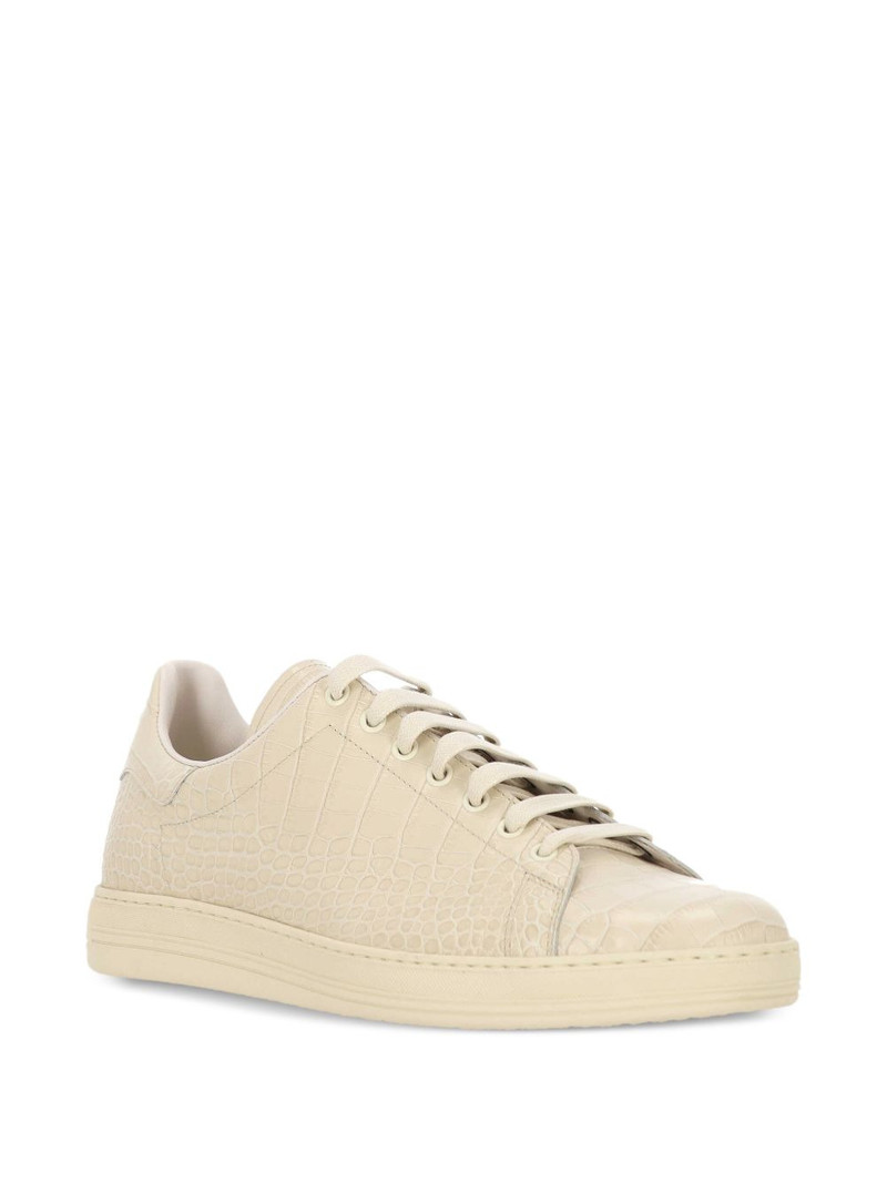 TOM FORD croc-effect sneakers outlook