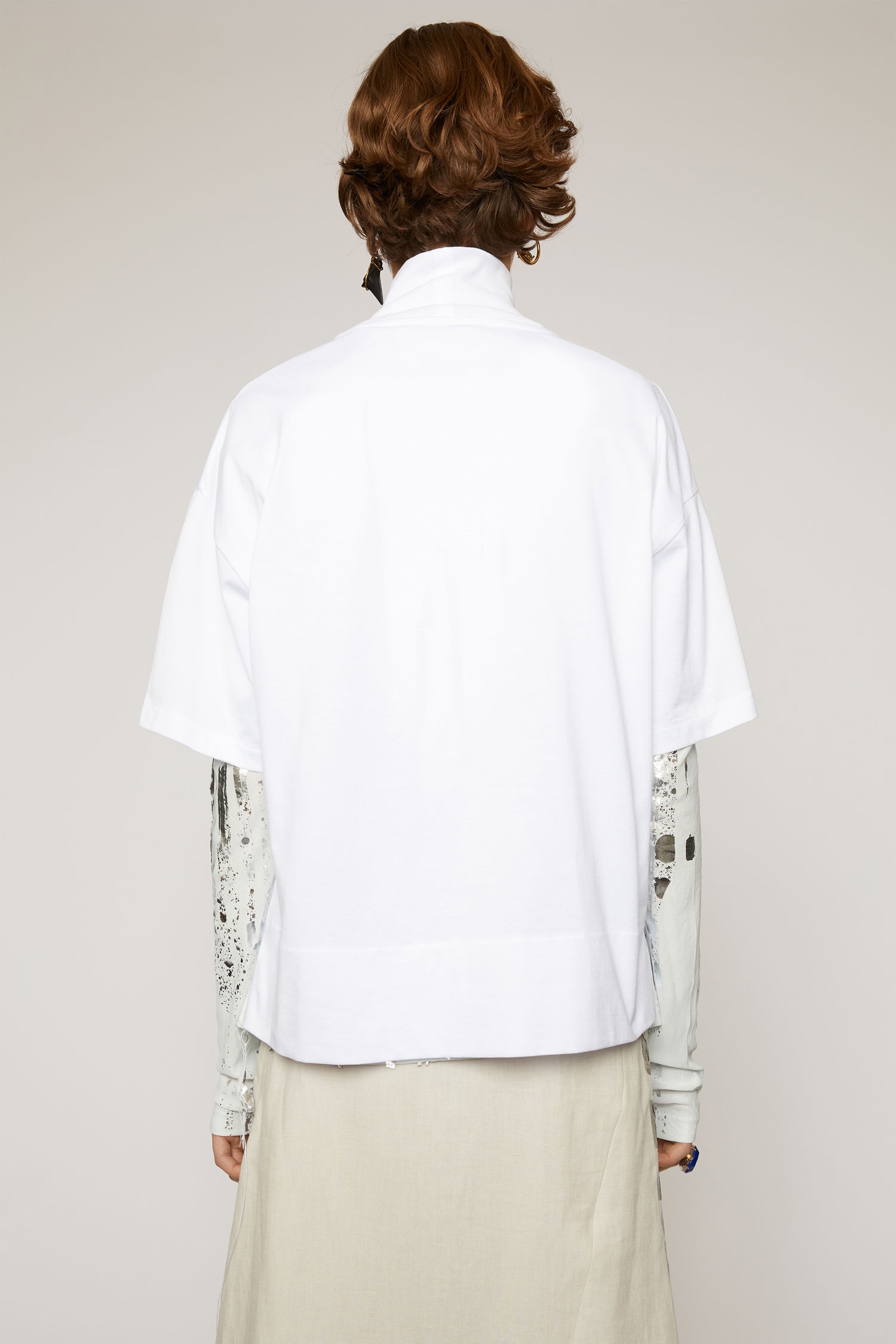 Mock neck t-shirt optic white - 3