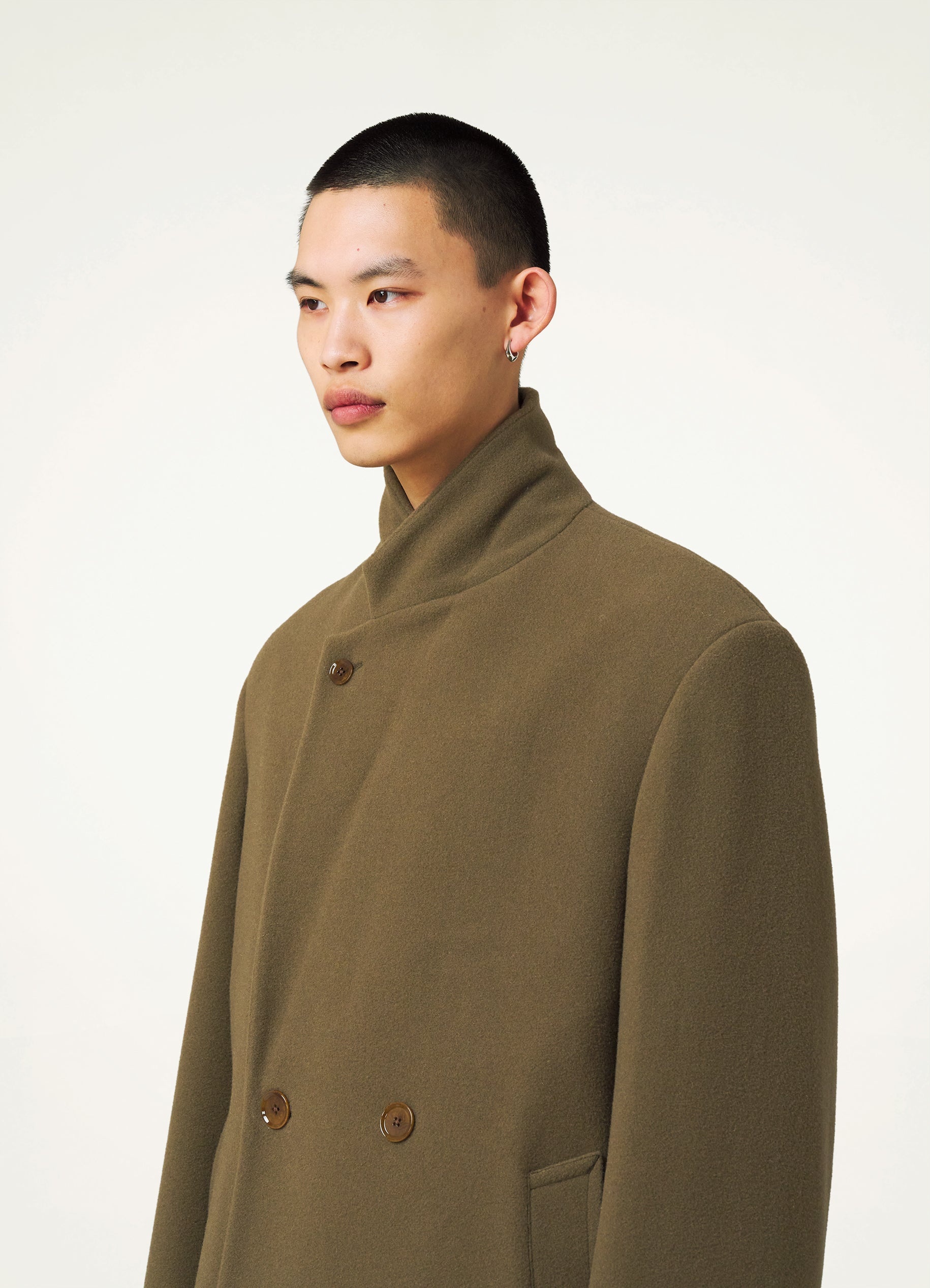 MAXI DOUBLE BREASTED COAT - 5