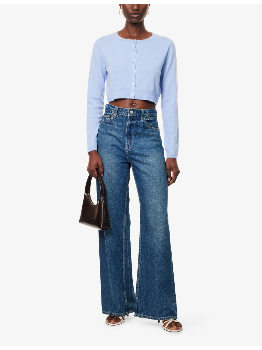 Janie Cropped Cashmere Cardigan - 2