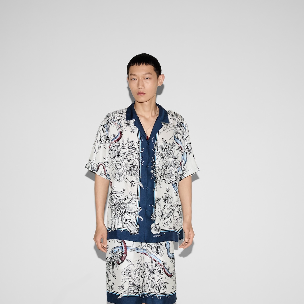 Printed silk shirt - 3