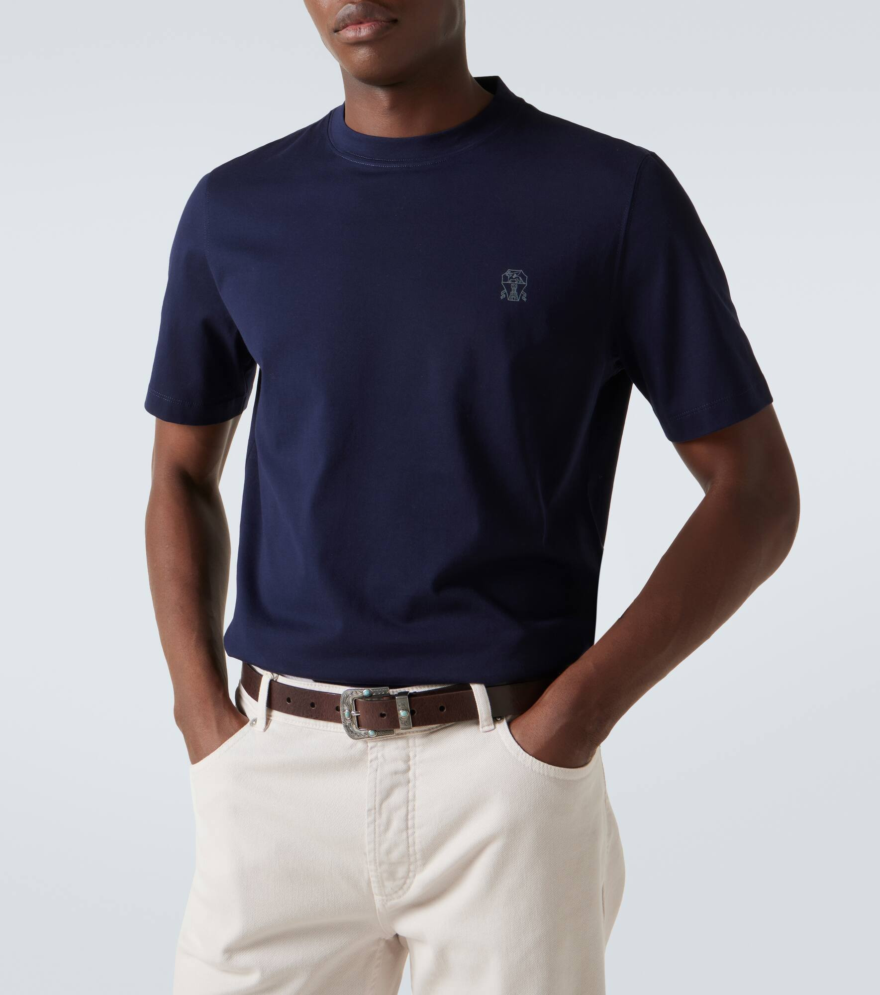 Logo cotton jersey T-shirt - 5