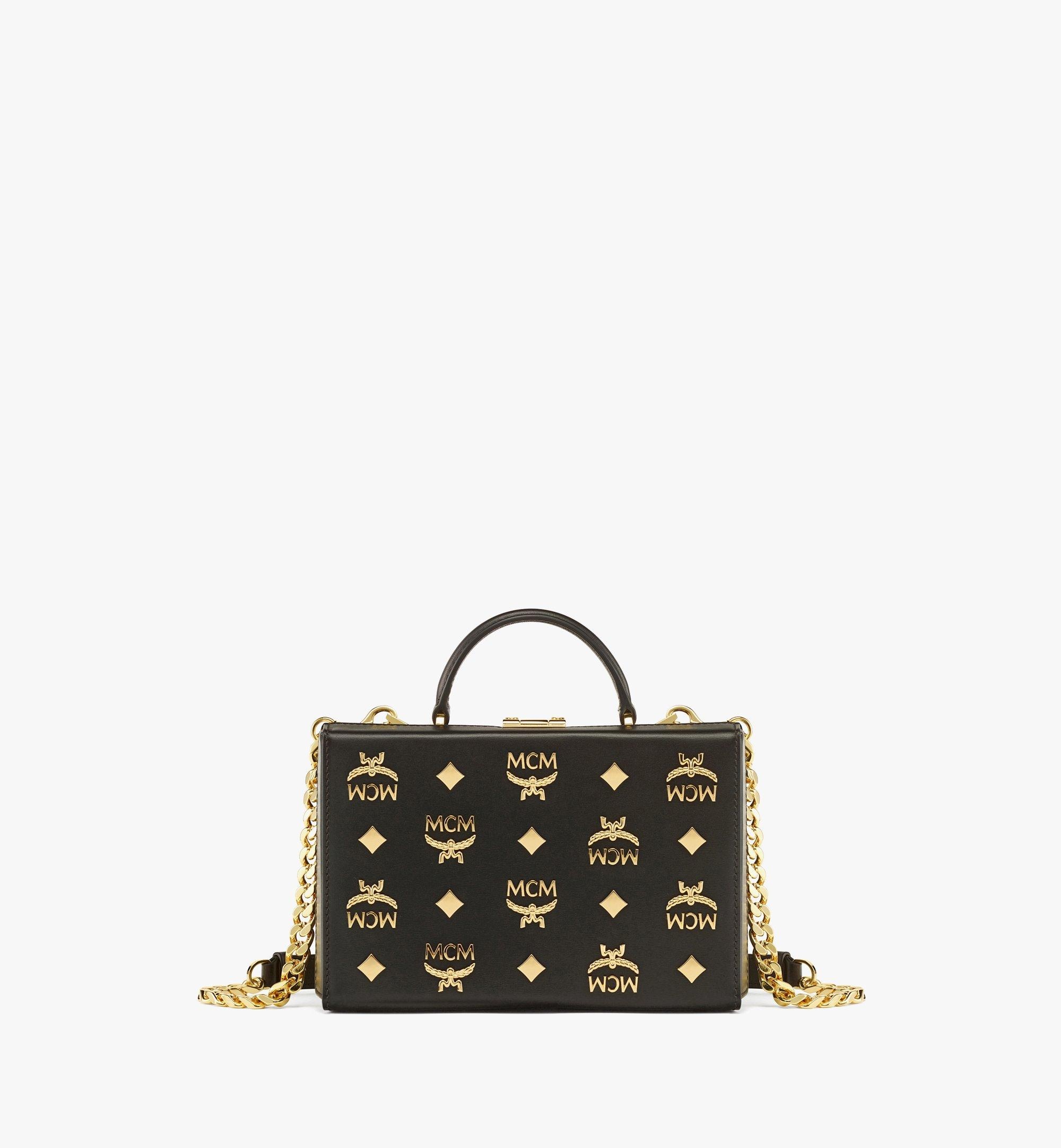 Berlin Crossbody in Gold Monogram Leather - 1