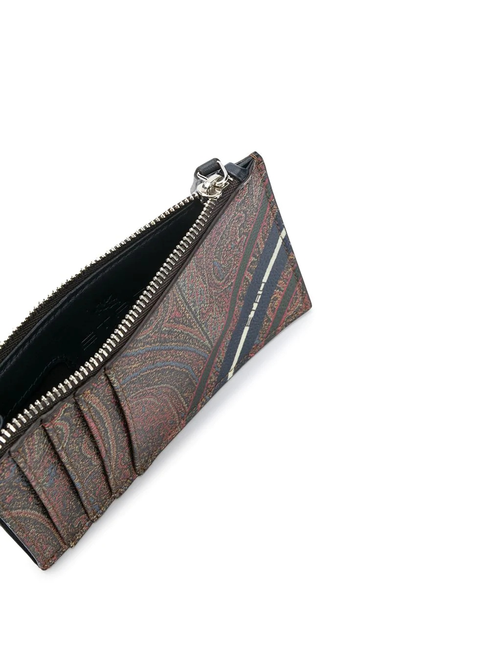 paisley-print zipped wallet  - 3