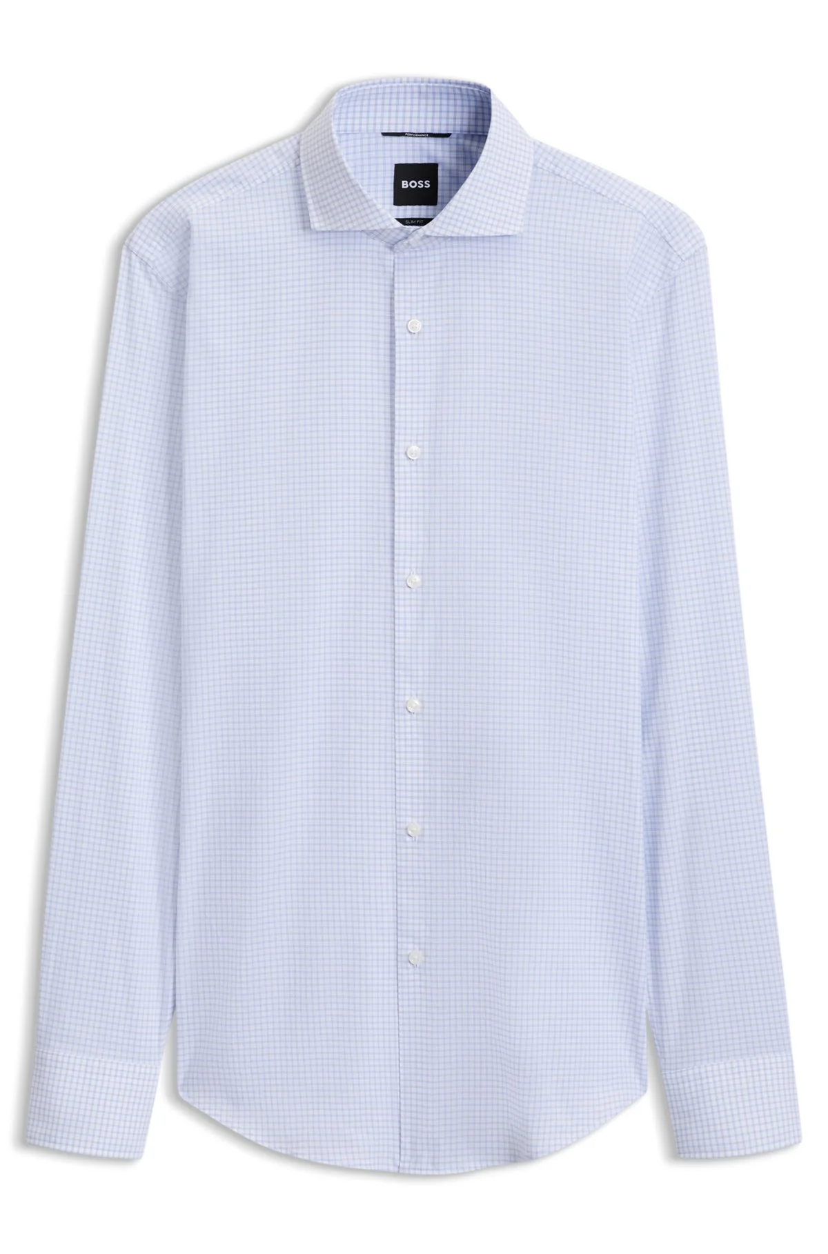 SLIM-FIT CHECKED SHIRT IN PERFORMANCE STRETCH - 1