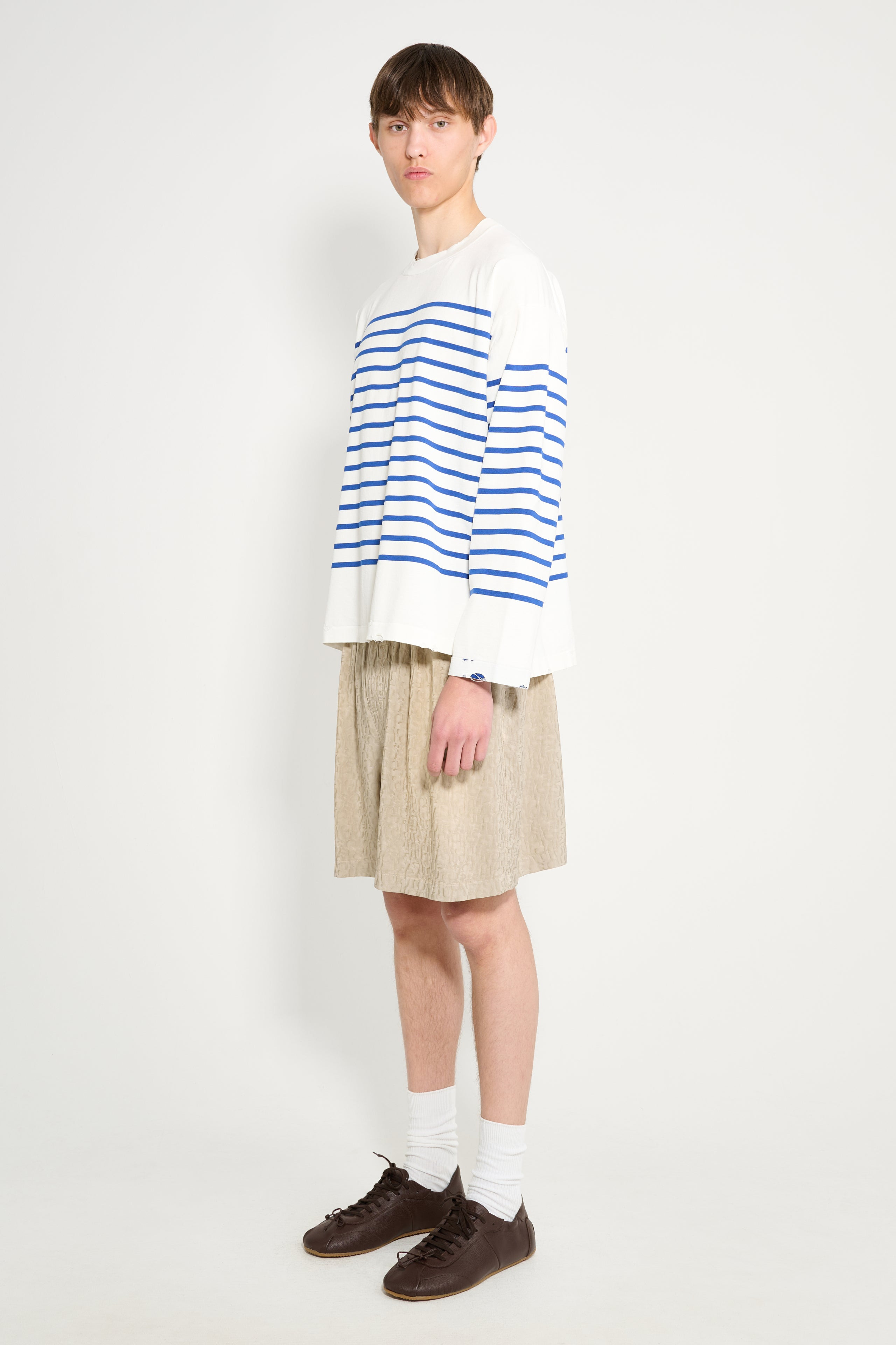 ACNE STUDIOS MONOGRAM SHORTS WARM GREY - 2