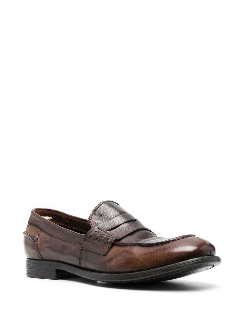 OFFICINE CREATIVE Chronicle leather Penny loafers outlook