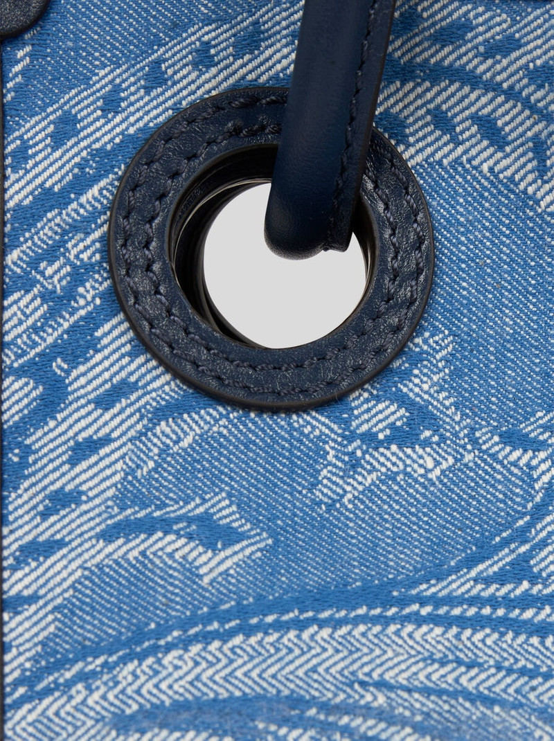 SMALL EYES JACQUARD DENIM TOTE BAG 6