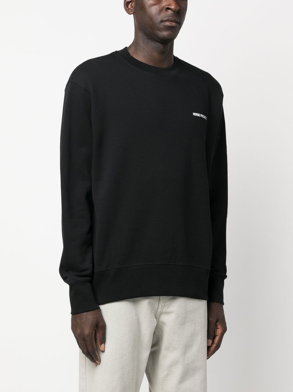 logo-print long-sleeve sweatshirt - 3
