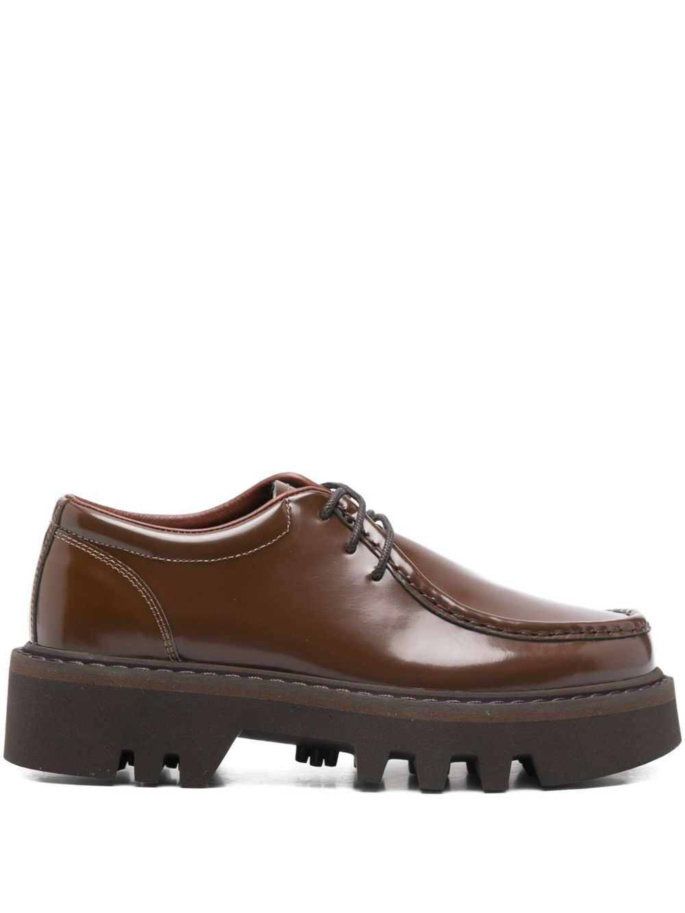 leather derby shoes - 1