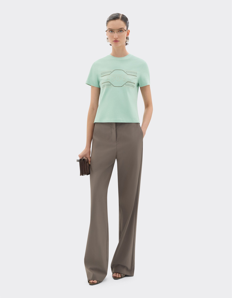 Ferrari Cotton T-shirt with embroidery outlook