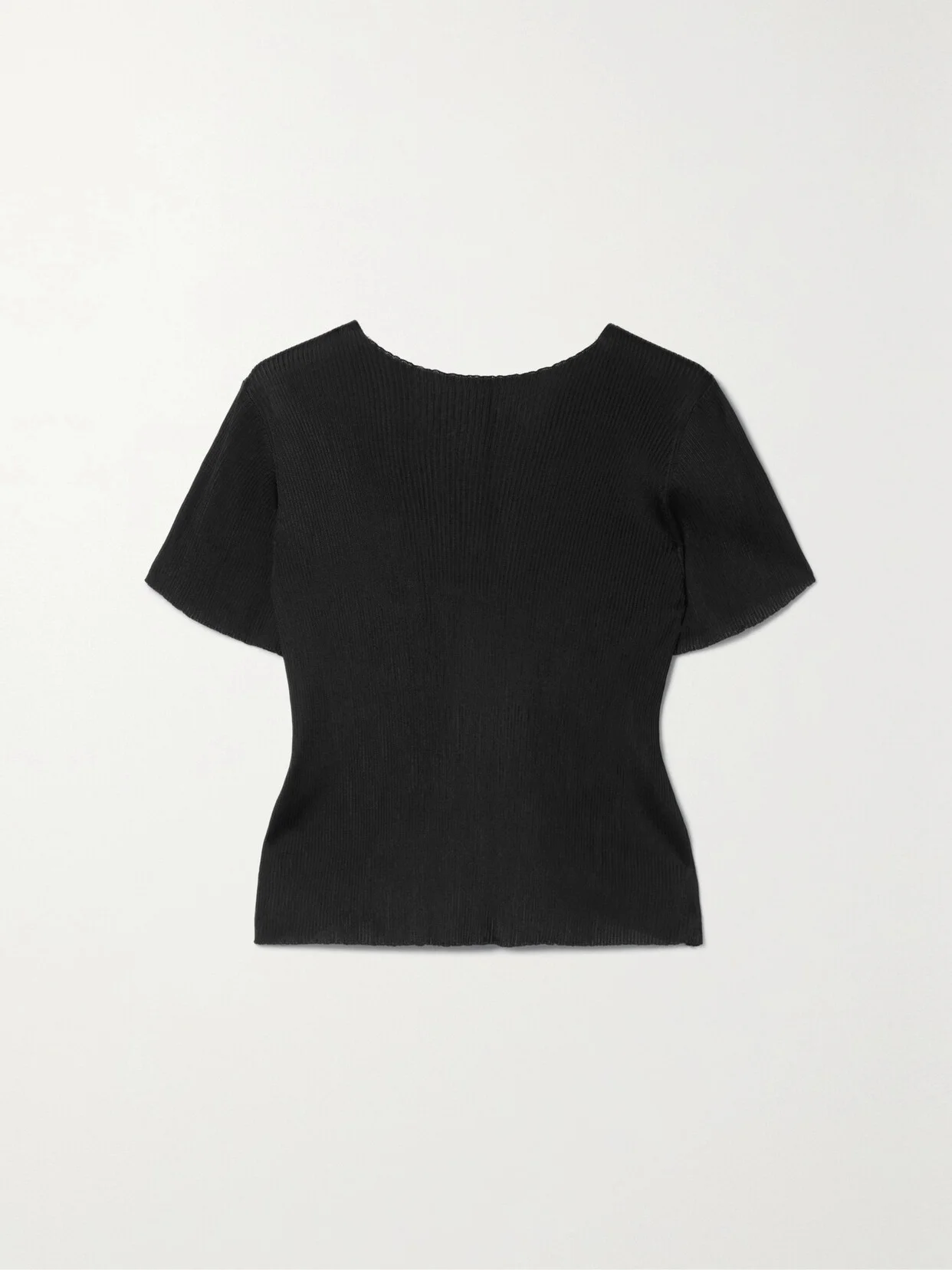Fuku Open-back Ribbed-knit T-shirt - 1