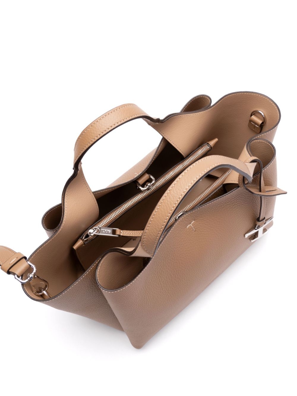 leather two-way handbag - 4