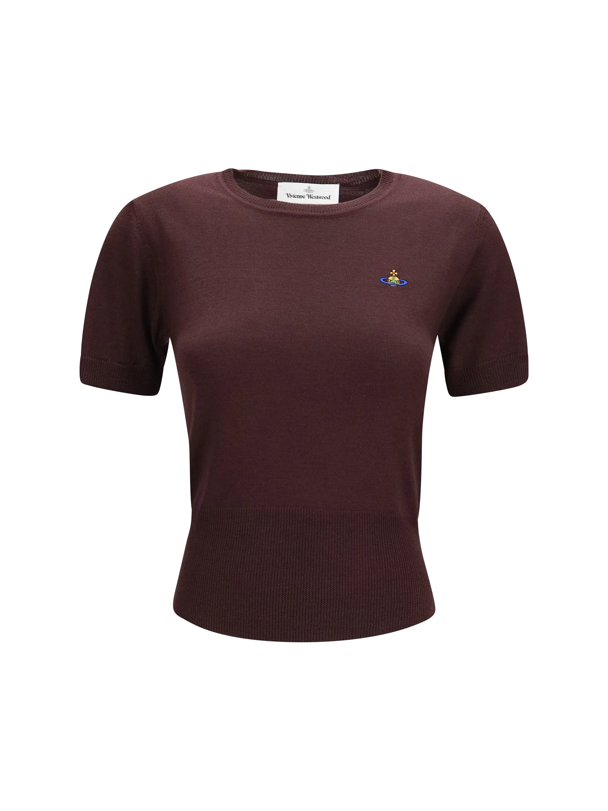 Vivienne Westwood Bea Wool Top Dark Mahogany - 1
