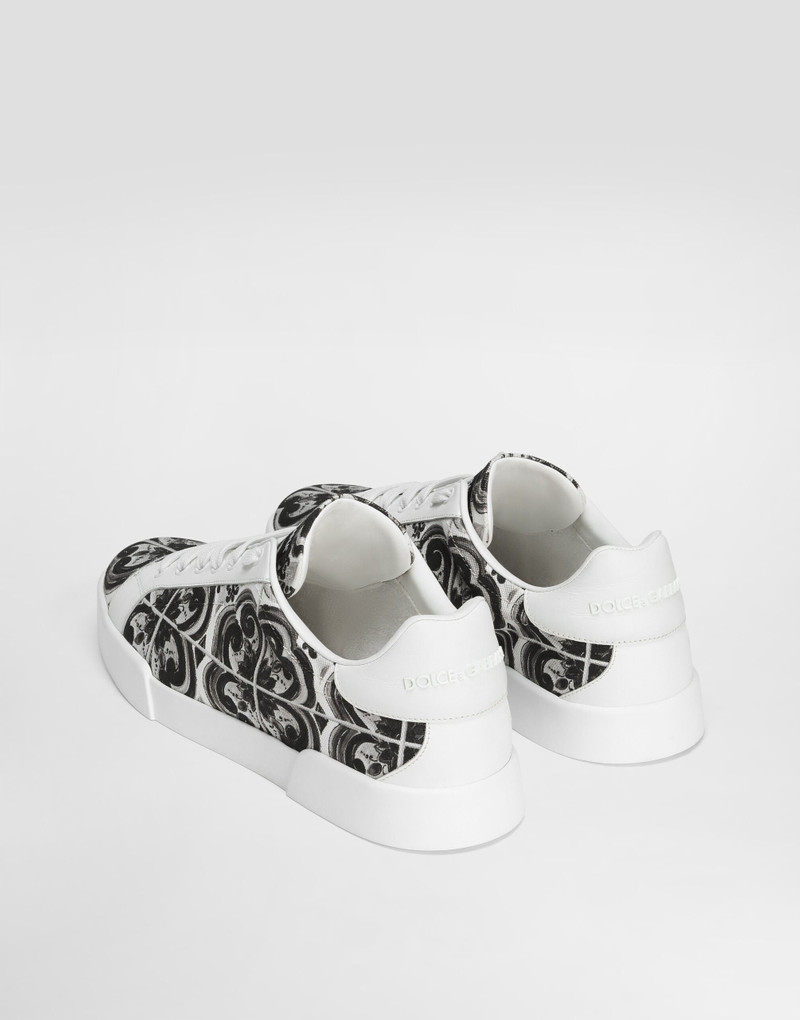 Dolce & Gabbana Majolica-print Portofino light strobel sneaker outlook