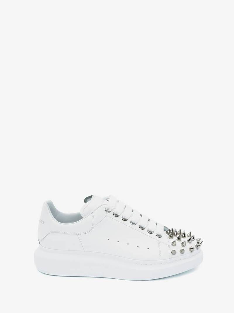 Oversized Sneaker in White/silver - 1