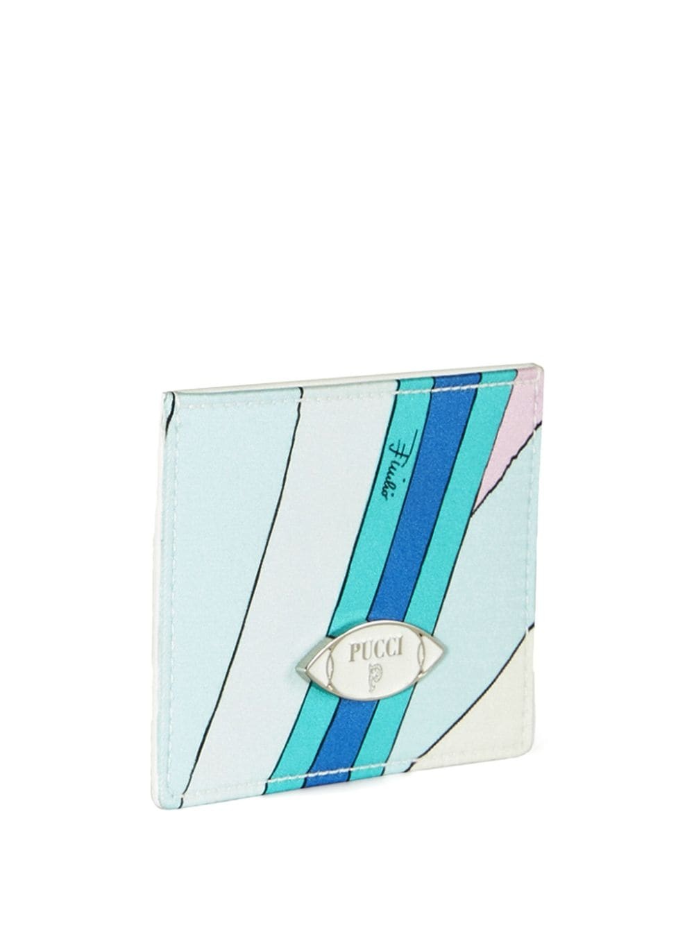 Iride-print card holder - 2