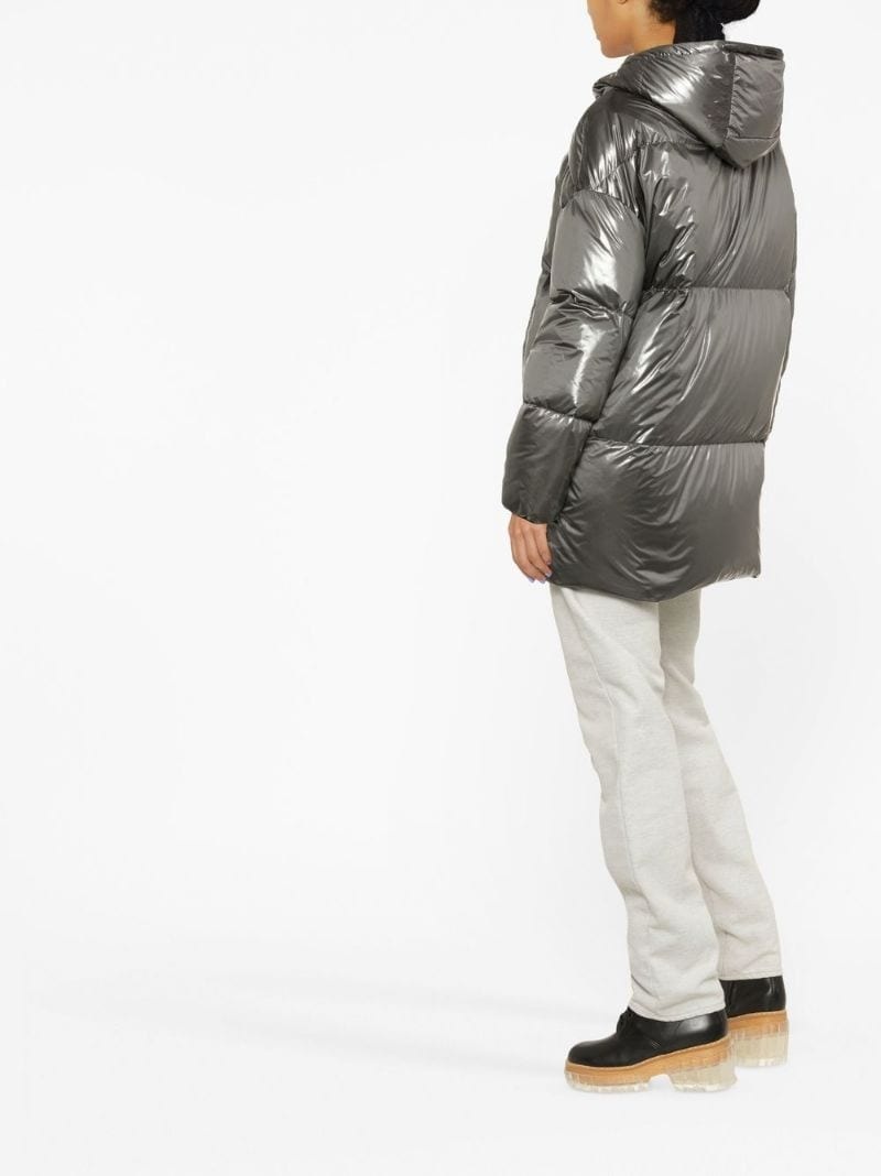 high-shine puffer coat - 3