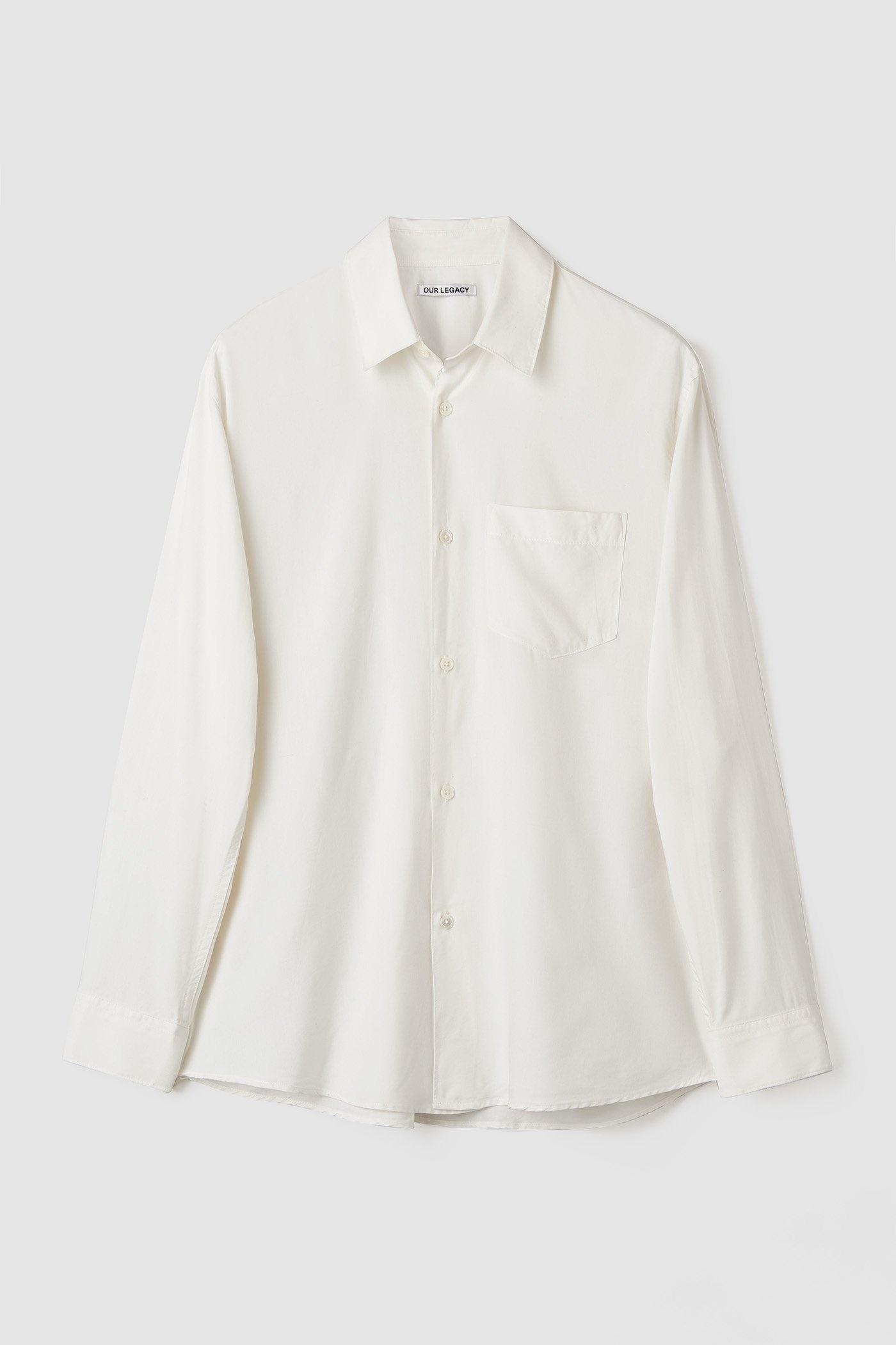 Our Legacy Initial Shirt Off White Fine Silk | REVERSIBLE