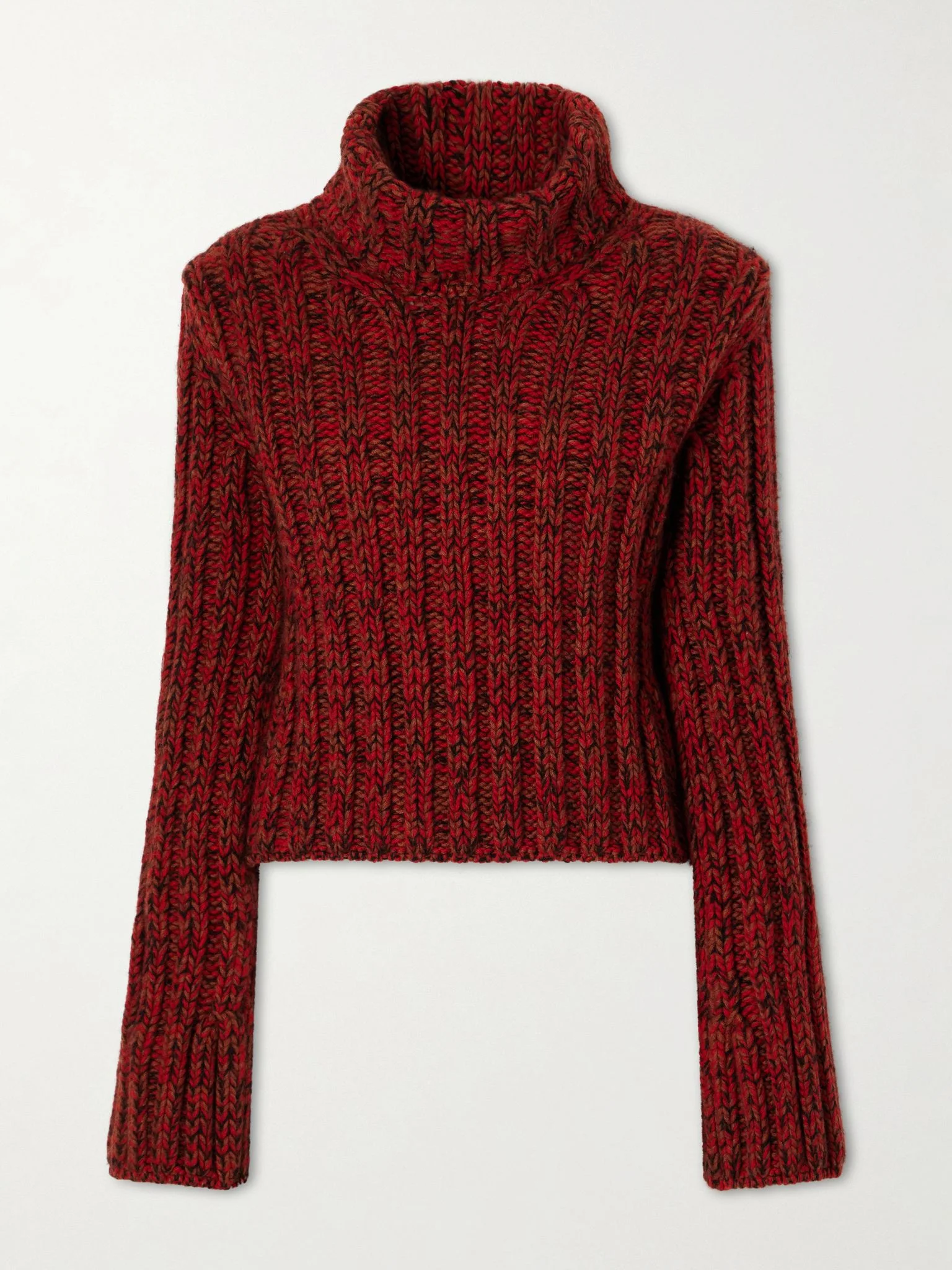 Kelly ribbed cashmere sweater Red - 1