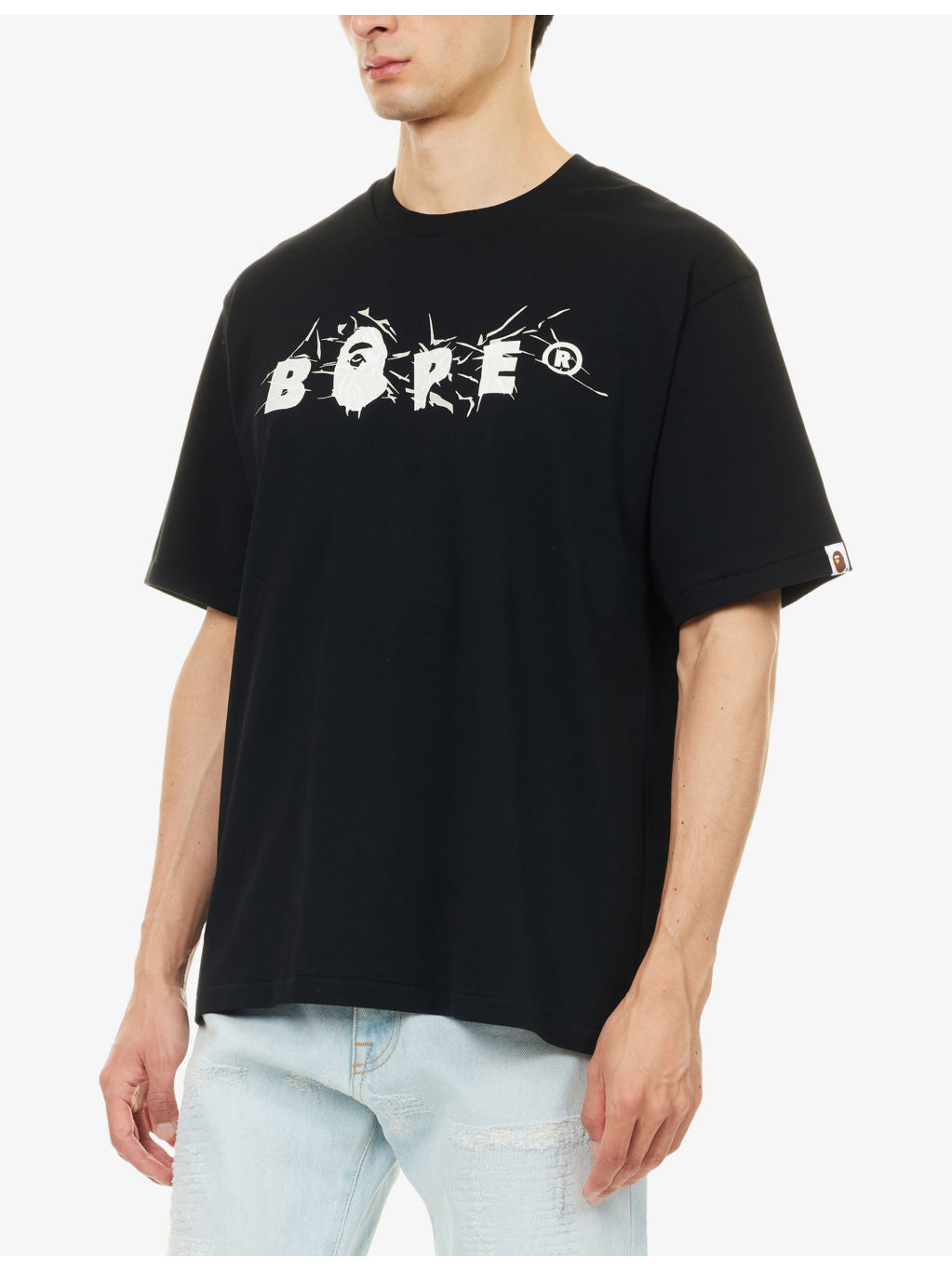 Bape Wrinkle Bape Logo Graphic-Print Cotton T-Shirt - 3