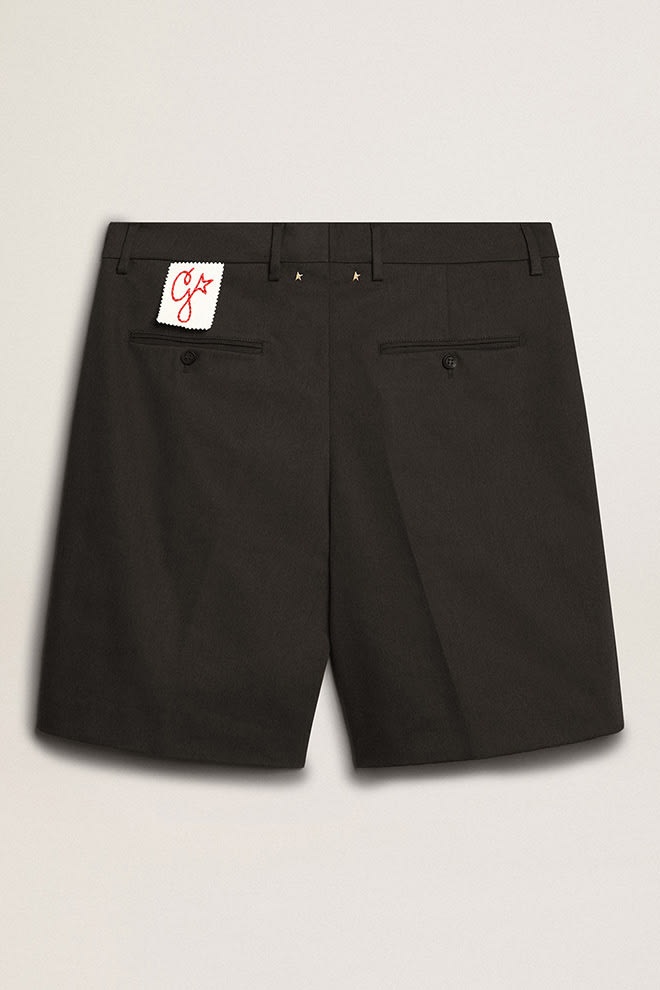 Bermuda shorts in black cotton - 2