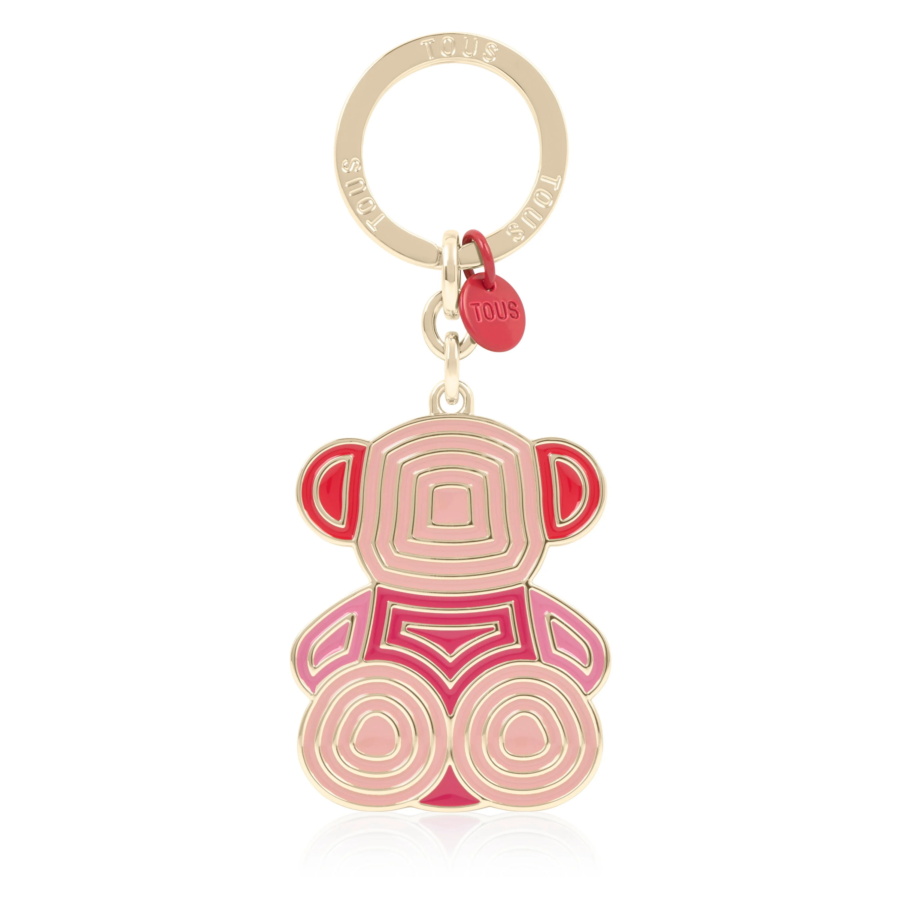 Red and gold-colored Key ring Bold Bear Lines - 1