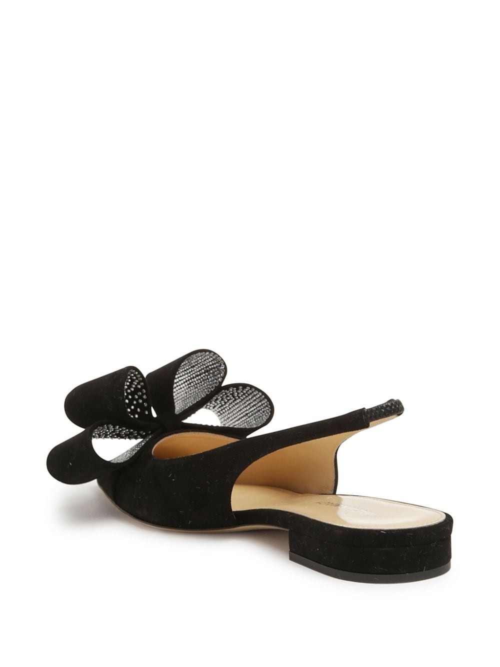 bow-detail leather ballerinas - 3