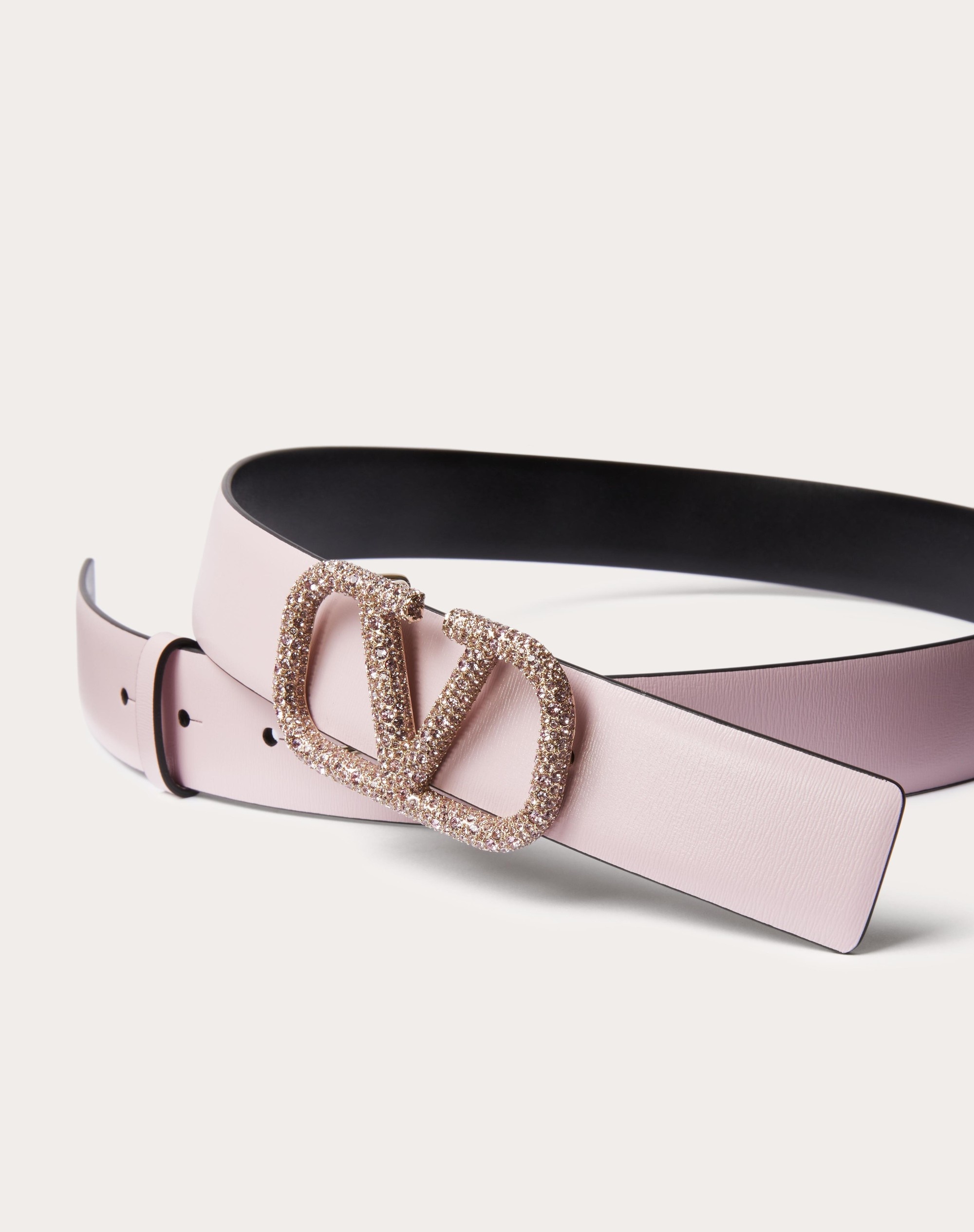 VLOGO SIGNATURE REVERSIBLE SHINY CALFSKIN BELT 30 MM - 2