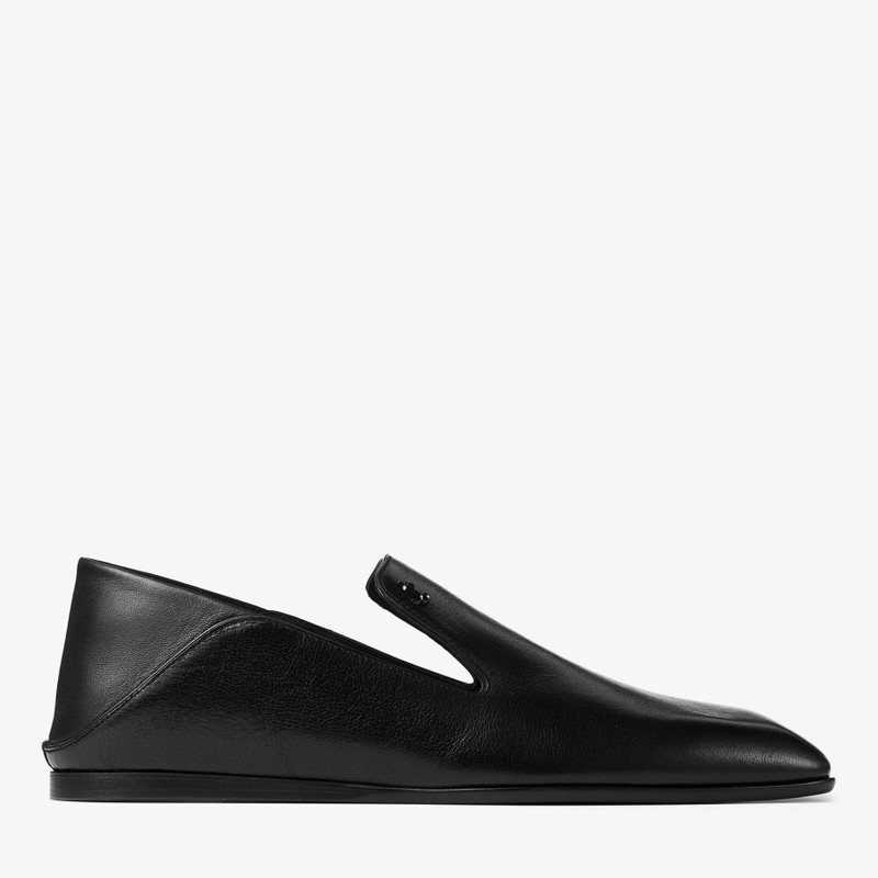 Eliot Slipper Black Vintage Leather Slippers 1