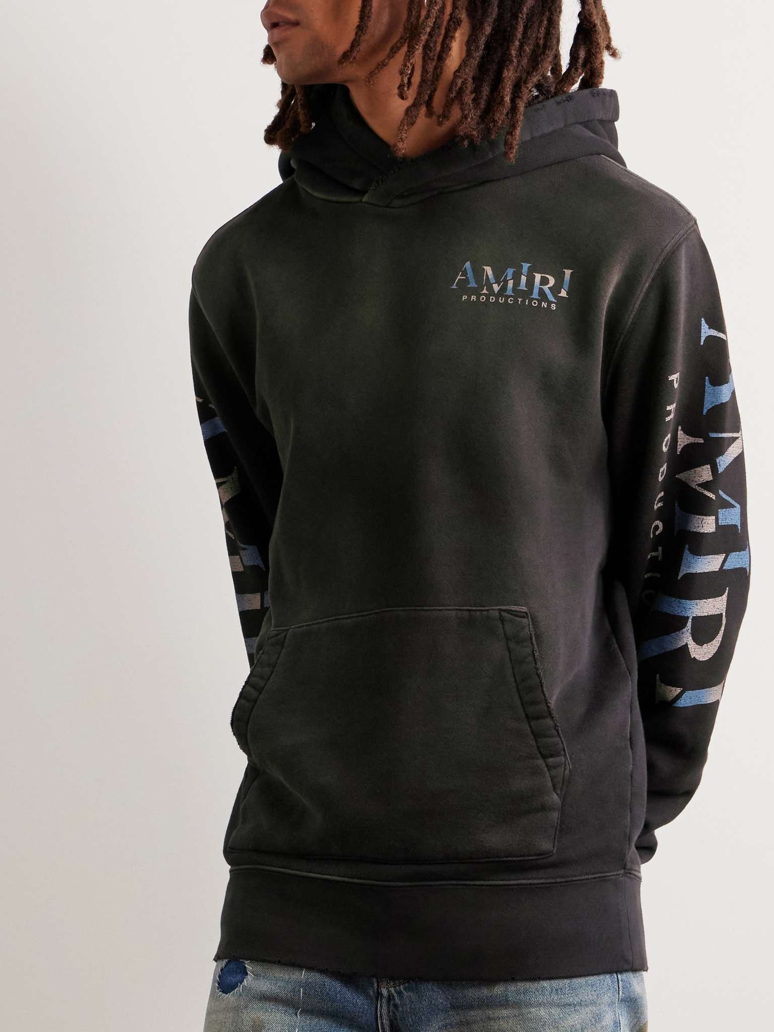 【関税込み】AMIRI ブラック Theatre Masks フーディ AMIRI Black Theatre Masks Hoodie Amiri