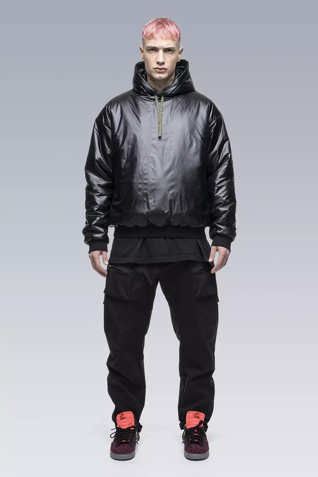 S31-PX HD Nylon PrimaLoft® Insulated Hooded Jacket Black - 1