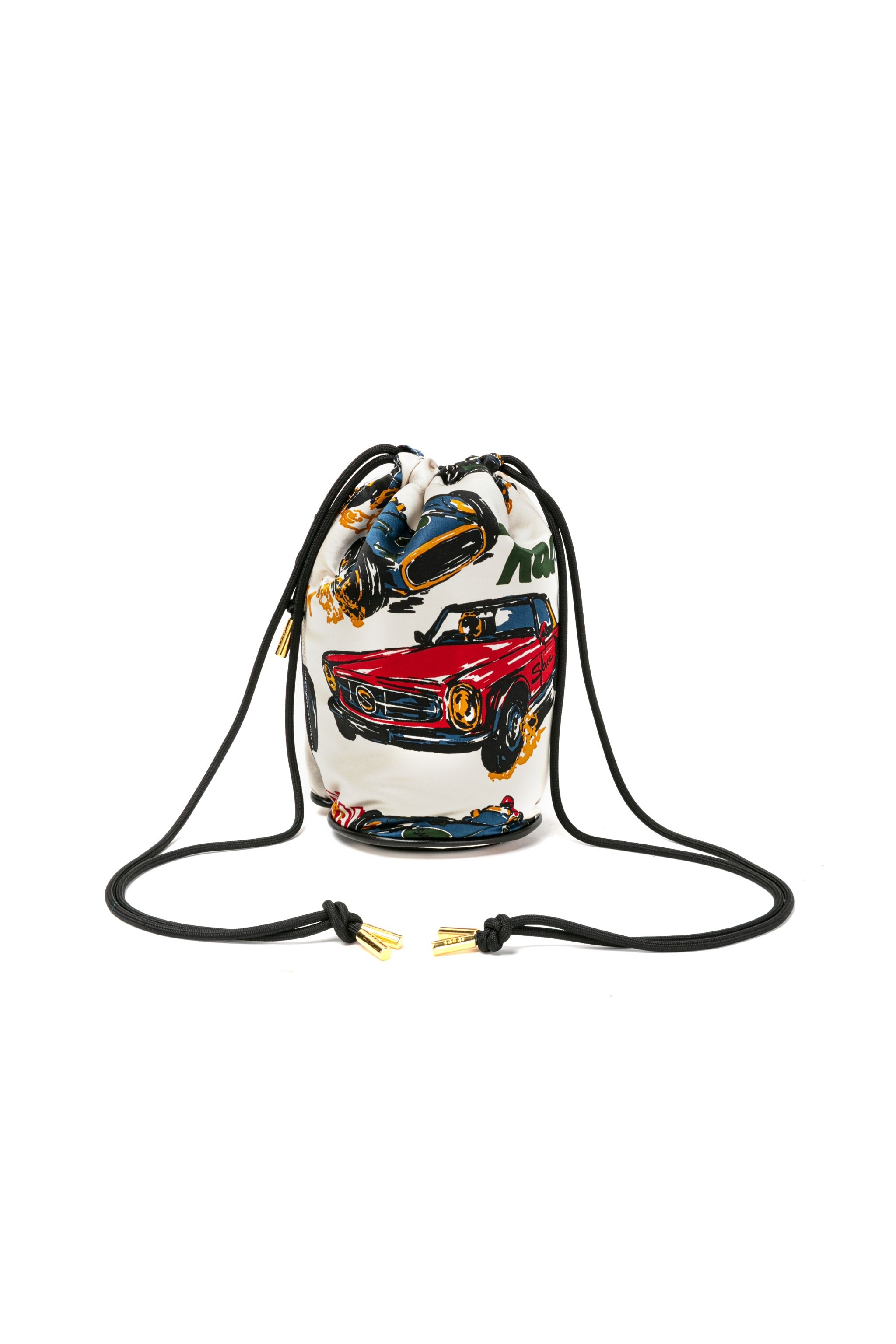 【sacai】s Kinchaku / Car Race Print For WOMEN sacai s Kinchaku / Car Race Print | sacai | REVERSIBLE