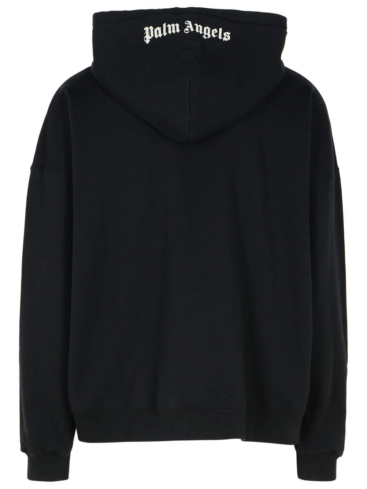 Palm Angels Black Cotton Sweatshirt Men - 3