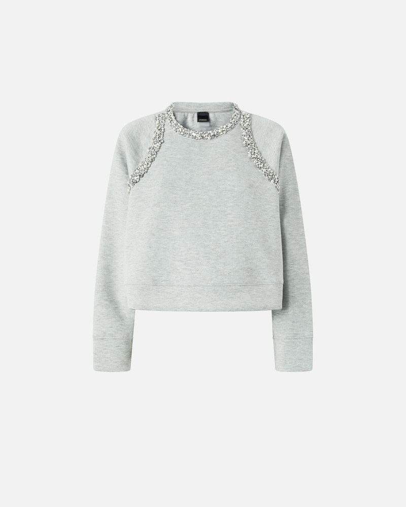 SWEATSHIRT WITH BEJEWELLED APPLIQUÉS 1
