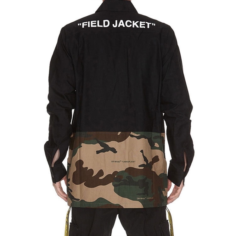 Off-White Mens Camouflage Splicing Jacket OMGA062E188110101001 - 3
