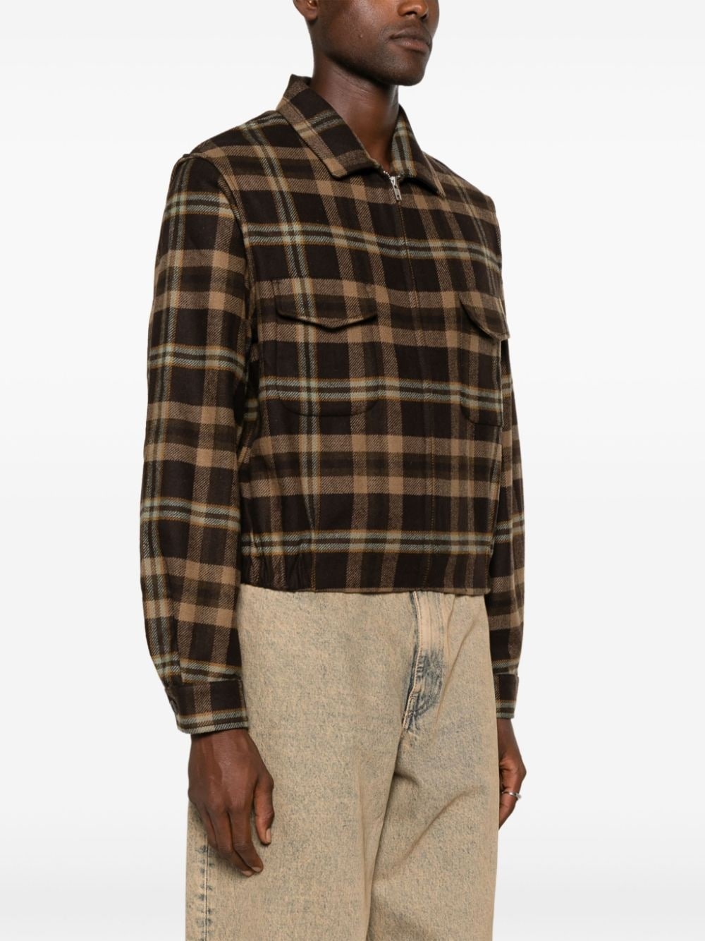 RANDOM IDENTITIES plaid-check jacket | REVERSIBLE