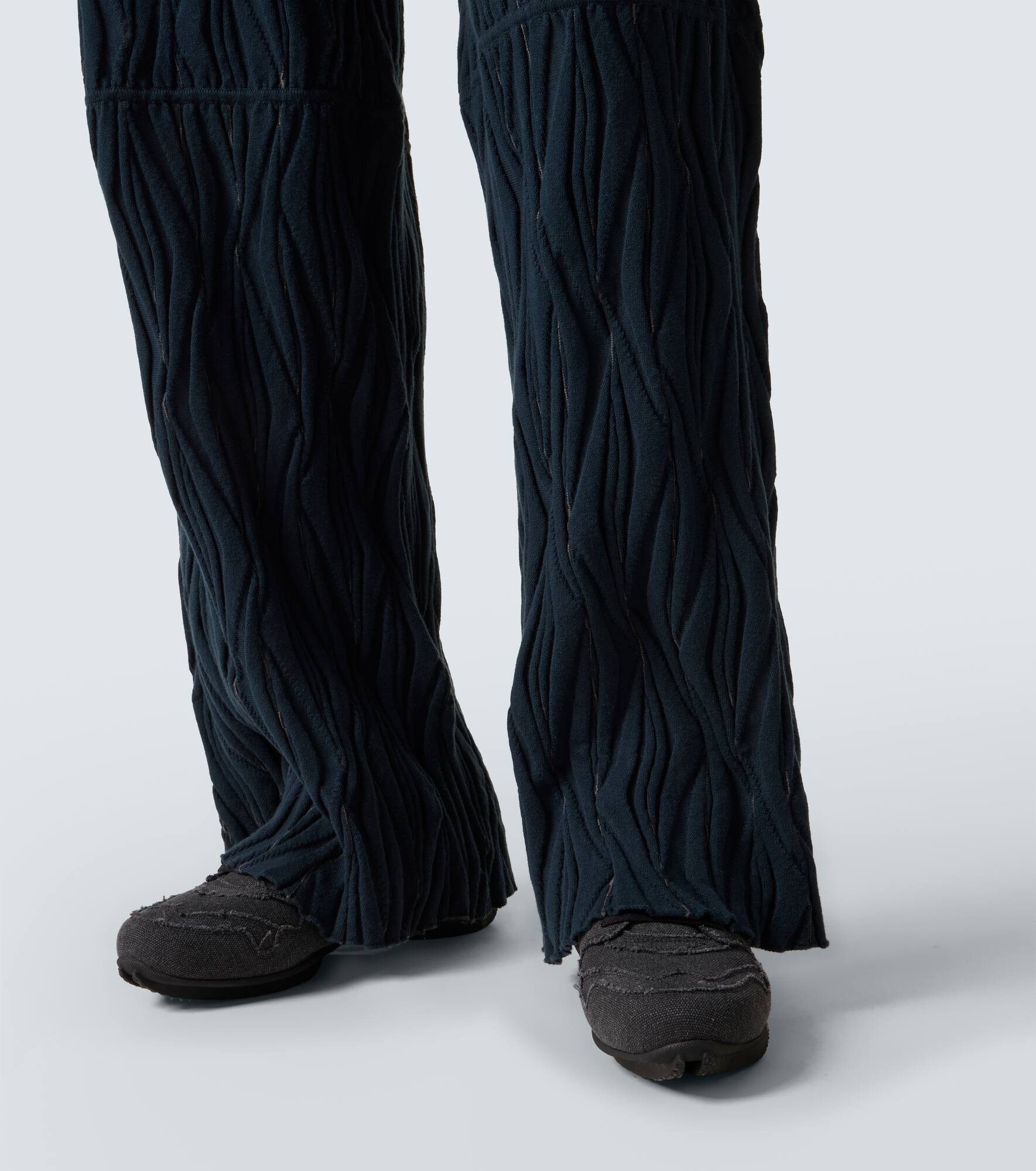 Raday knitted cotton straight pants - 6